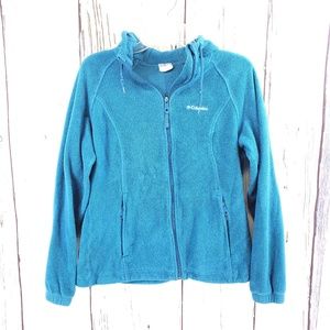 Columbia | Fleece Zip Up With Hood Size L